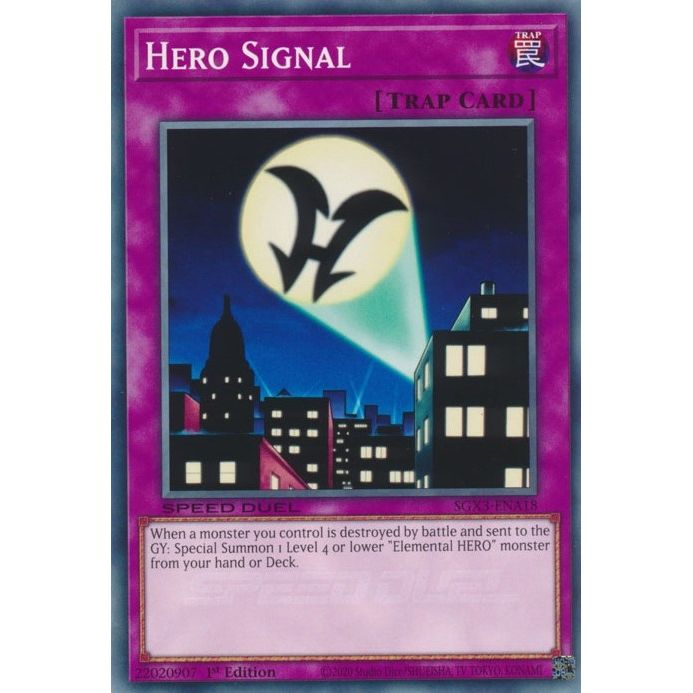 Image for Hero Signal (SGX3-ENA18) (SGX3) - YuGiOh