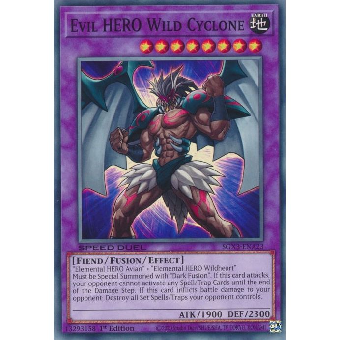 Image for Evil HERO Wild Cyclone (SGX3-ENA23) (SGX3) - YuGiOh