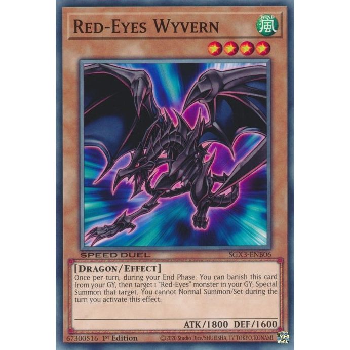 Image for Red-Eyes Wyvern (SGX3-ENB06) (SGX3) - YuGiOh