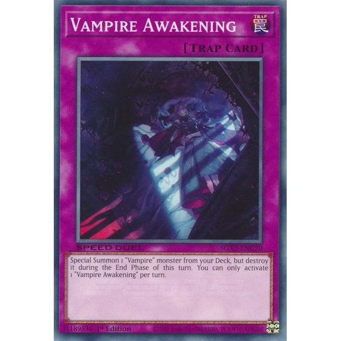 Image for Vampire Awakening (SGX3-ENC20) (SGX3) - YuGiOh