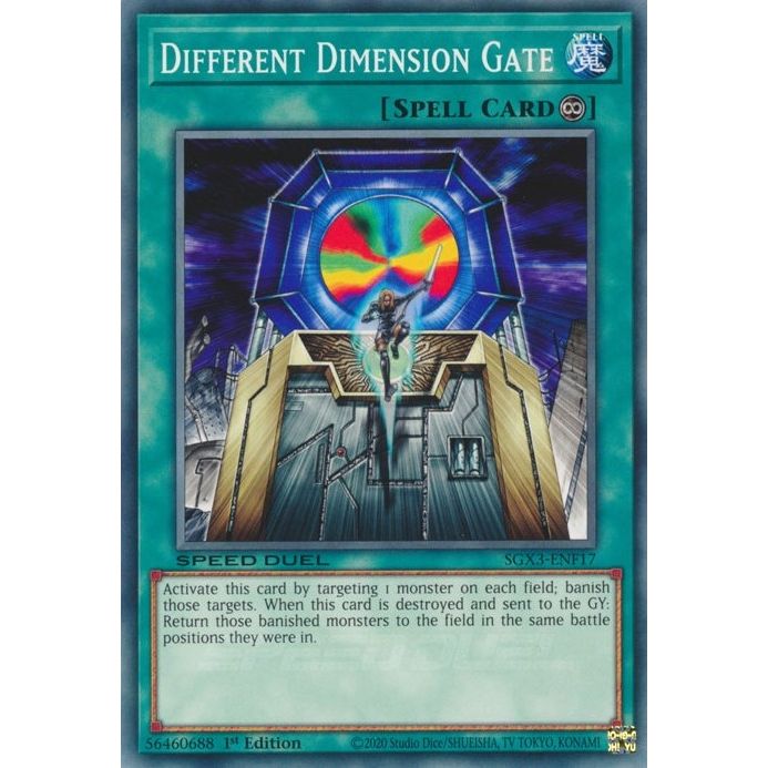 Image for Different Dimension Gate (F) (SGX3-ENF17) (SGX3) - YuGiOh