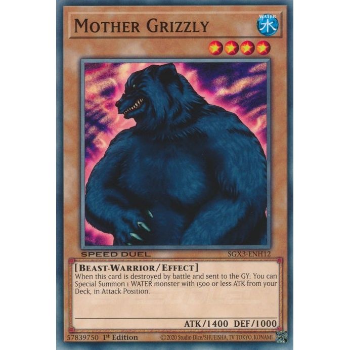 Image for Mother Grizzly (SGX3-ENH12) (SGX3) - YuGiOh