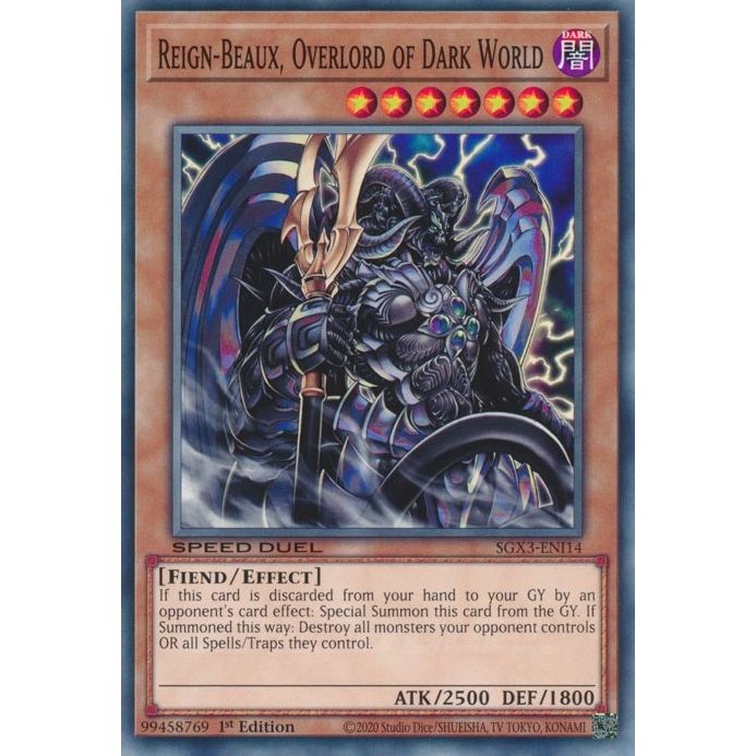 Image for Reign-Beaux, Overlord of Dark World (SGX3-ENI14) (SGX3) - YuGiOh