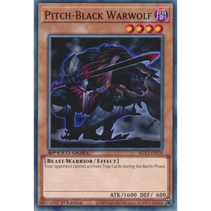 Image for Pitch-Black Warwolf (SGX3-ENI18) (SGX3) - YuGiOh