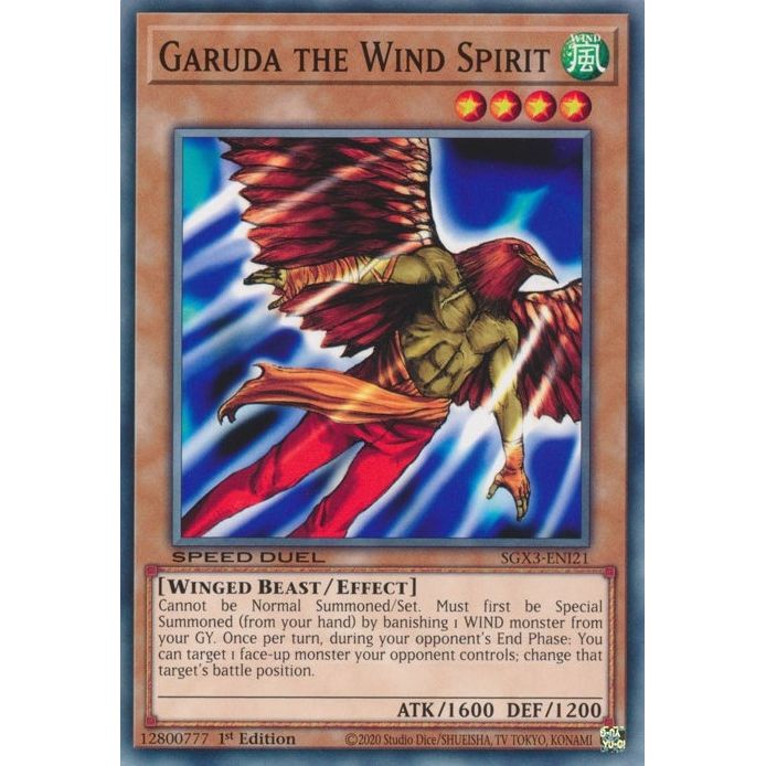 Image for Garuda the Wind Spirit (SGX3-ENI21) (SGX3) - YuGiOh