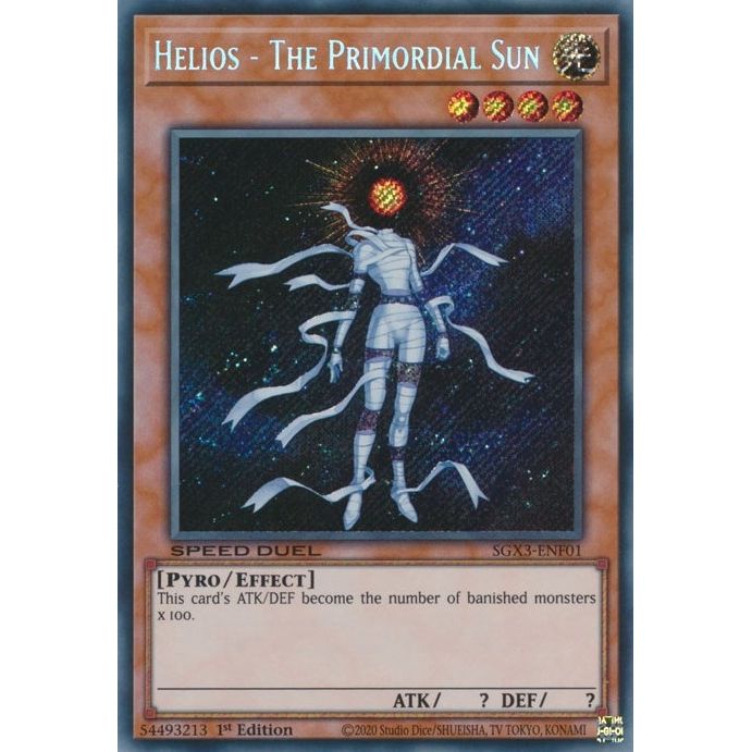 Image for Helios - The Primordial Sun (Secret Rare) (SGX3-ENF01) (SGX3) - YuGiOh