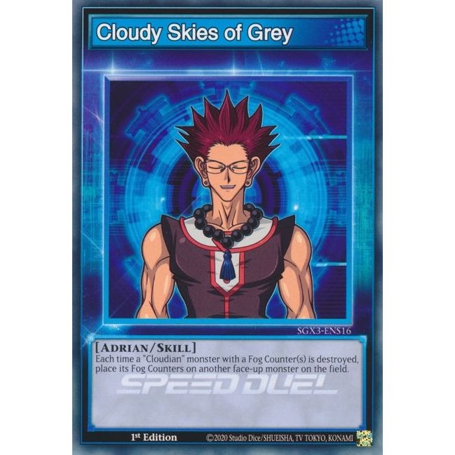 Image for Cloudy Skies of Grey (SGX3-ENS16) (SGX3) - YuGiOh