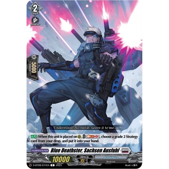 Image for Blue Deathster, Sachsen Ausfuhl (D-BT09/074EN) (D-BT09) - Cardfight Vanguard