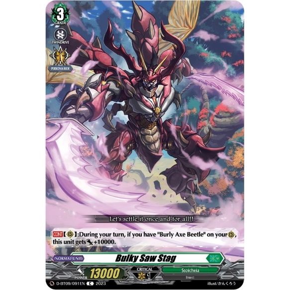 Image for Bulky Saw Stag (D-BT09/091EN) (D-BT09) - Cardfight Vanguard