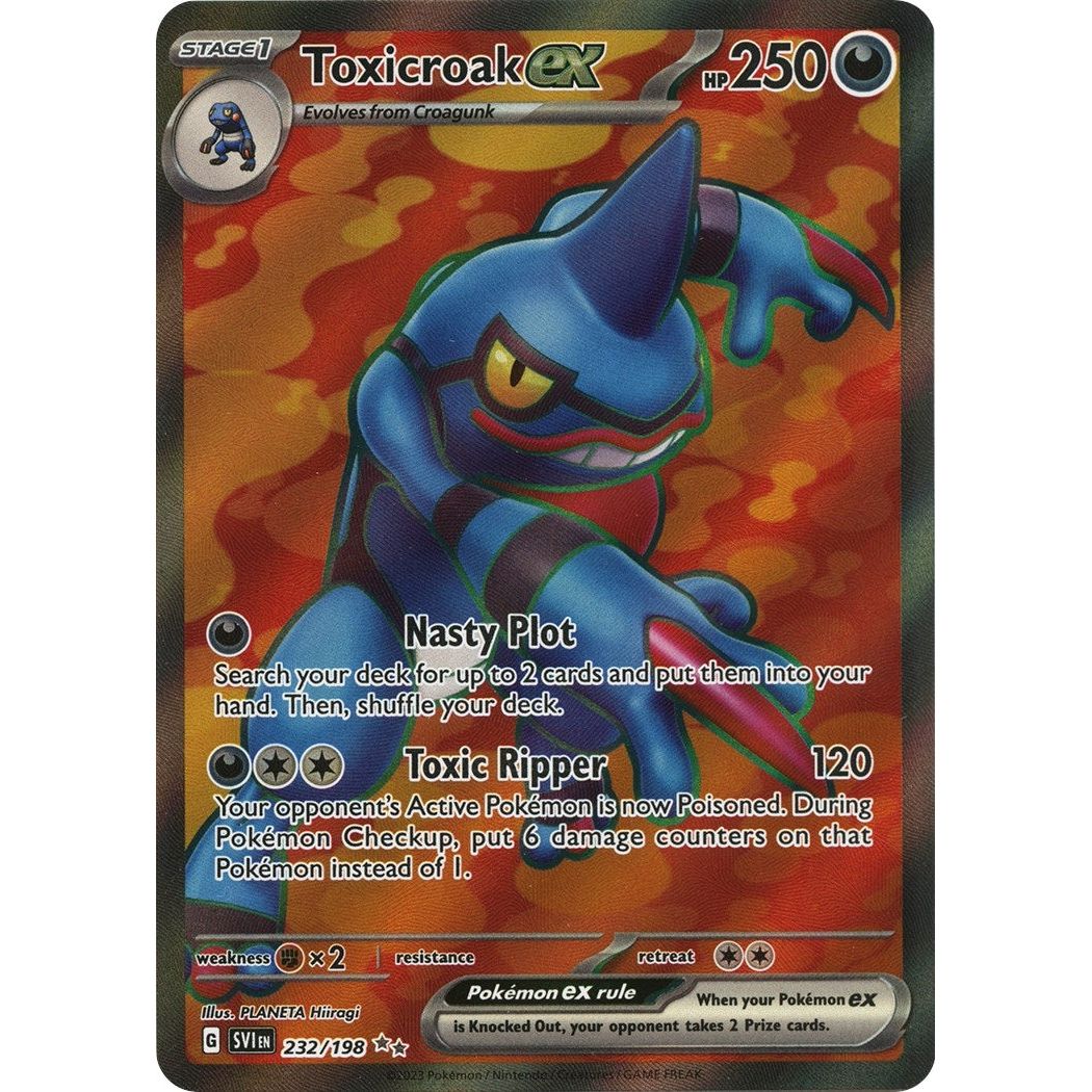 toxicroak pokemon card Toxicroak ex (232/198) (SVI) | Buy Pokemon Cards Canada