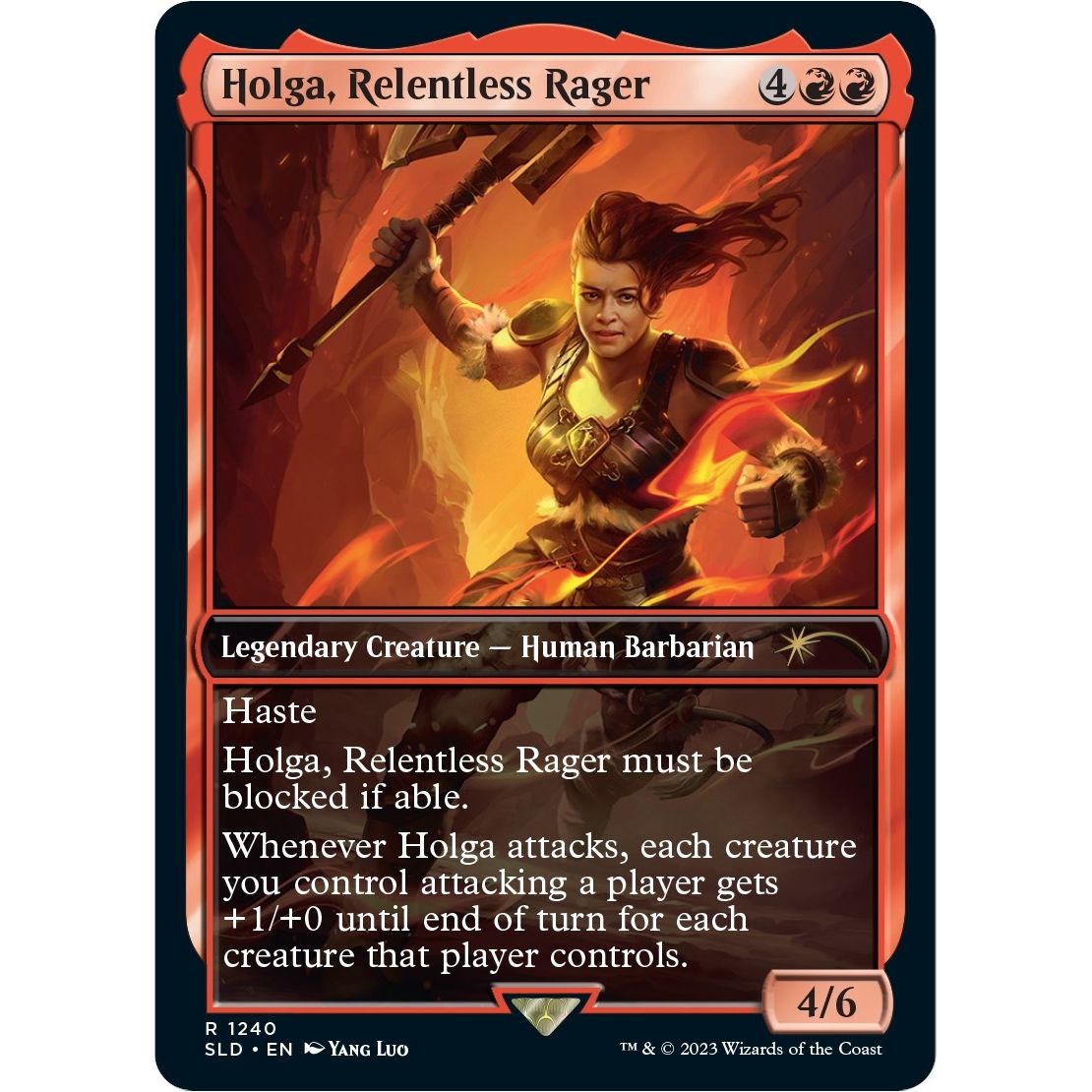 Image for Holga, Relentless Rager (1240) (SLD) - Magic: The Gathering