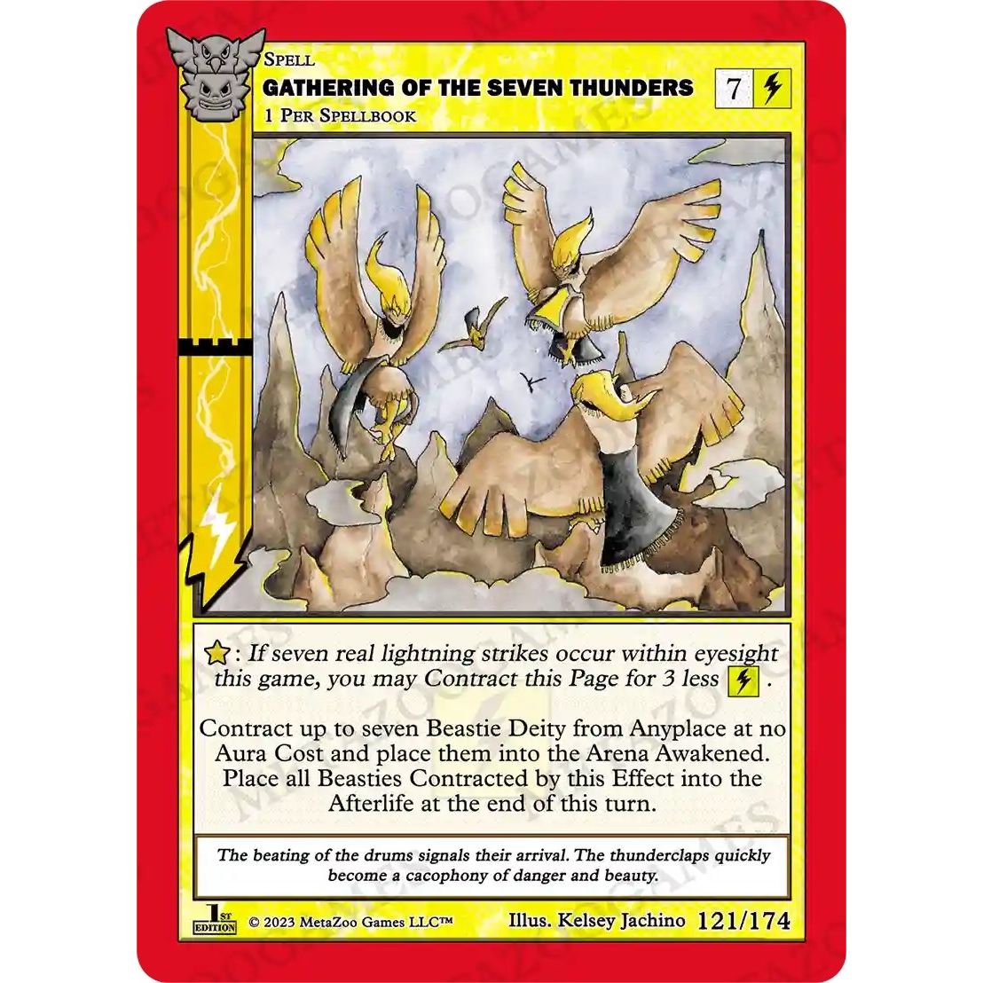 Image for Gathering of the Seven Thunders (121/174) (NATFE) - MetaZoo