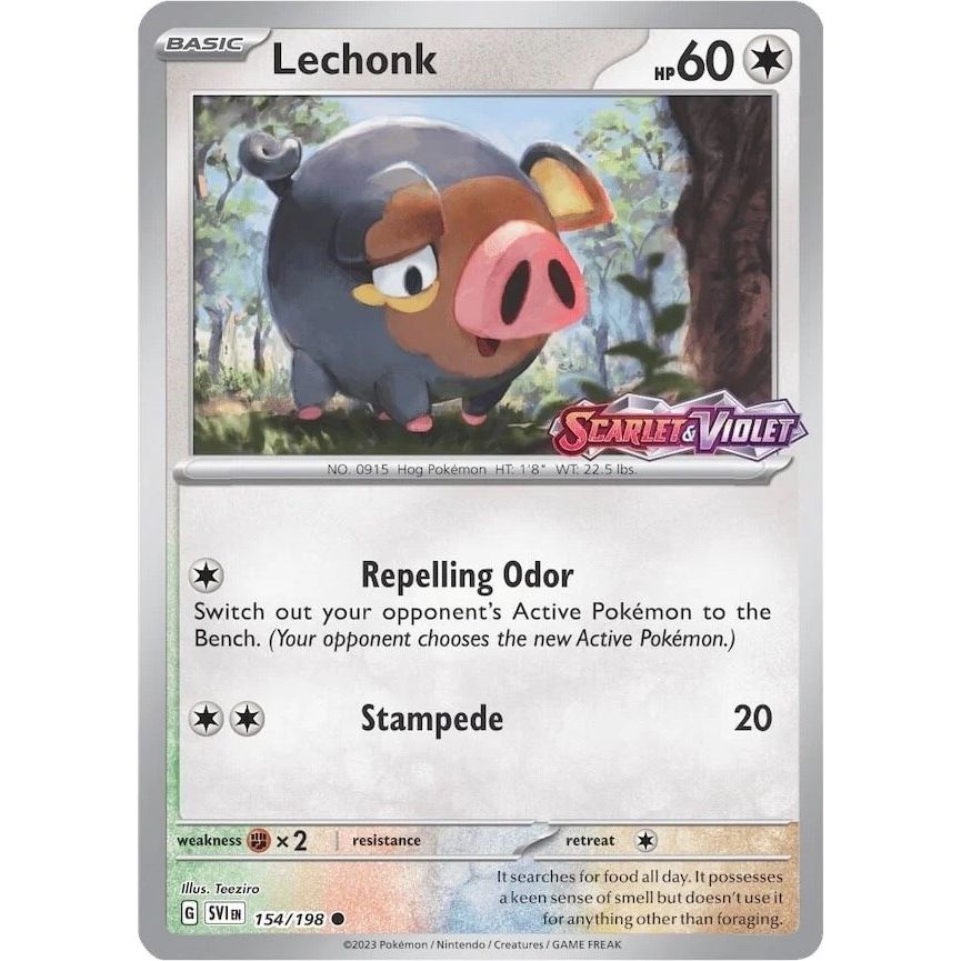 Image for Lechonk - 154/198 (Store Promo) (154/198) (MCAP) - Pokemon