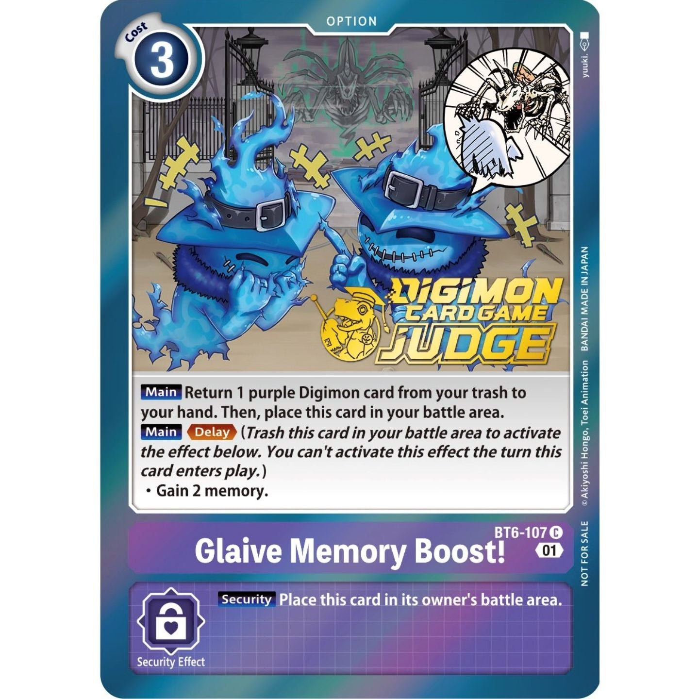 Image for Glaive Memory Boost! (Judge Pack 3) (BT6-107 C) (BT06) - Digimon Card Game