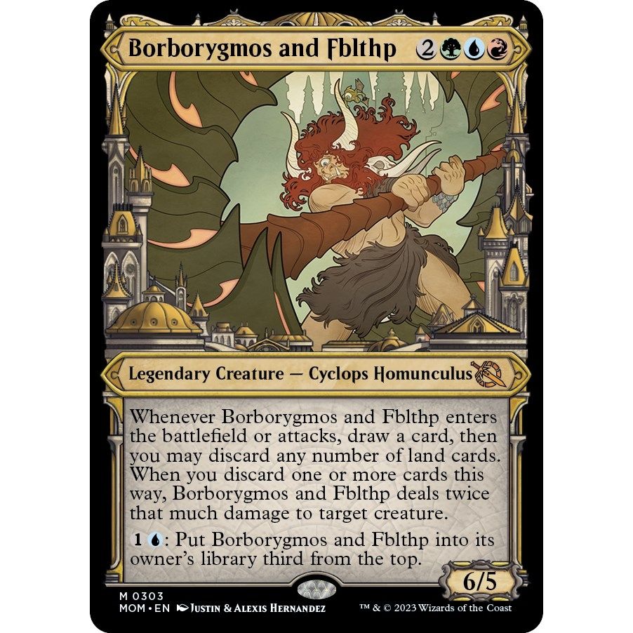 Image for Borborygmos and Fblthp (Showcase) (303) (MOM) - Magic: The Gathering