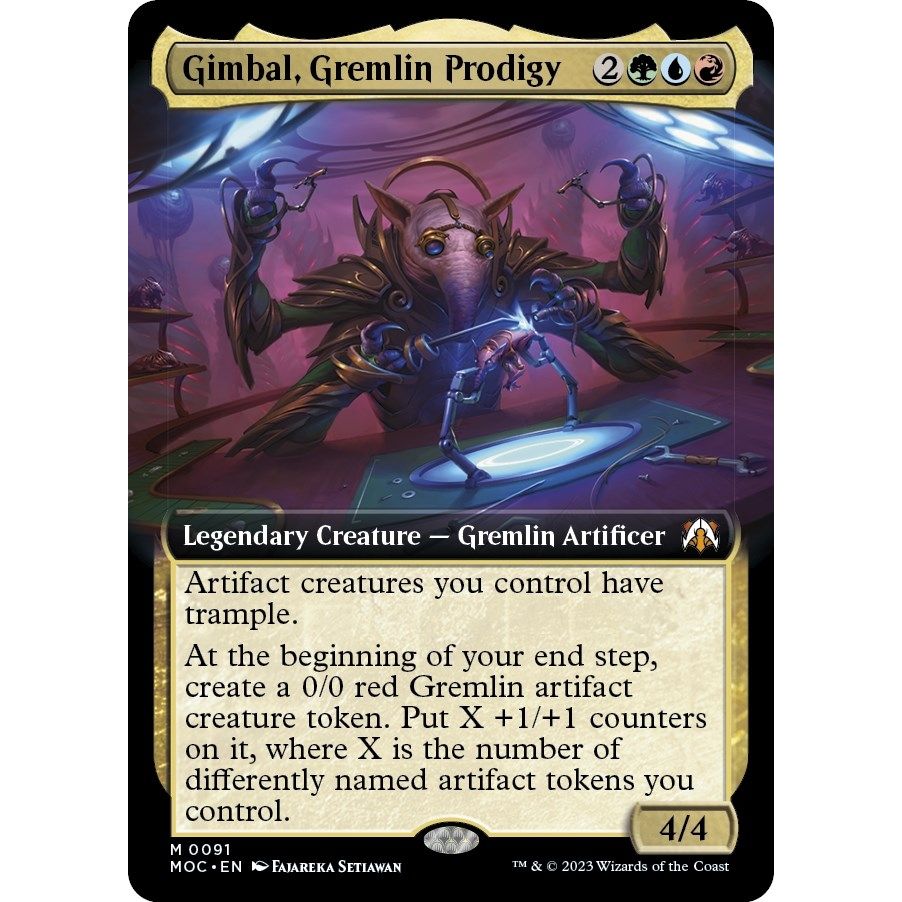 Image for Gimbal, Gremlin Prodigy (Extended Art) (91) (MOC) - Magic: The Gathering