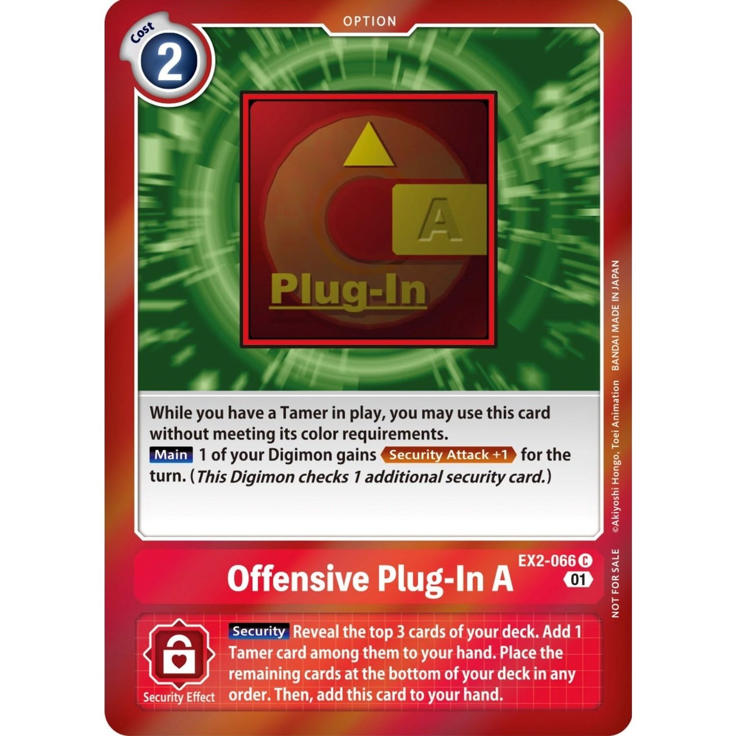 Image for Offensive Plug-In A (Event Pack 4) (EX2-066 C) (EX02) - Digimon Card Game
