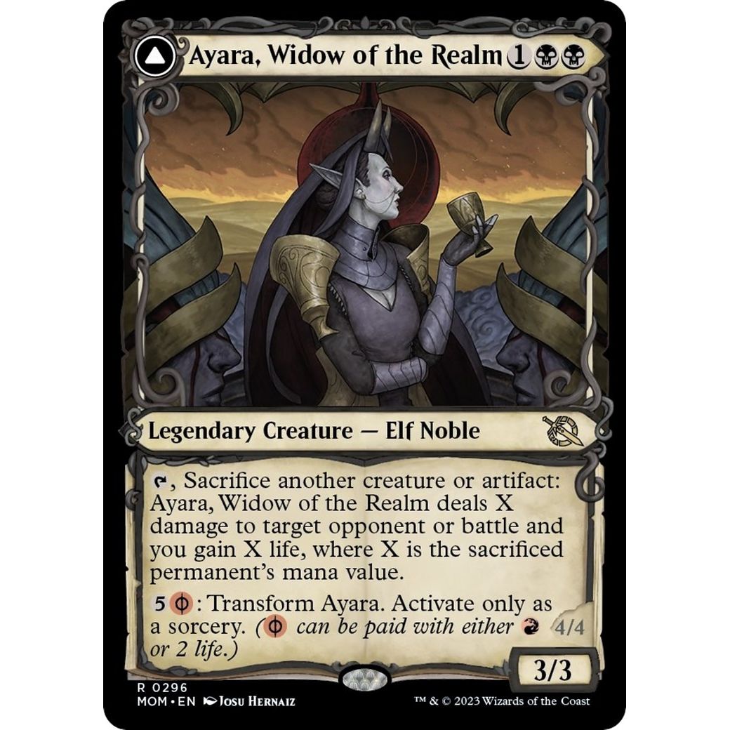 Image for Ayara, Widow of the Realm (Showcase) (296) (MOM) - Magic: The Gathering