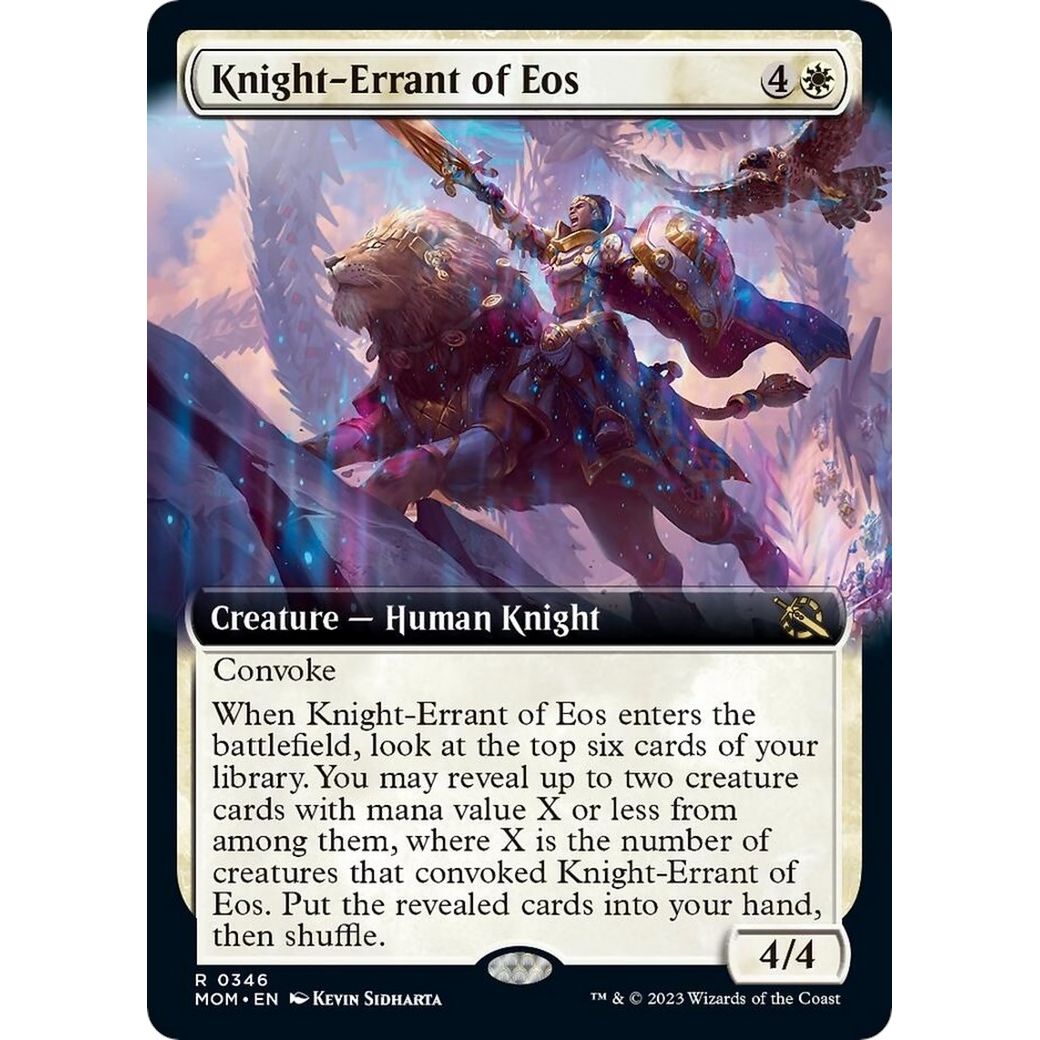 Image for Knight-Errant of Eos (Extended Art) (346) (MOM) - Magic: The Gathering