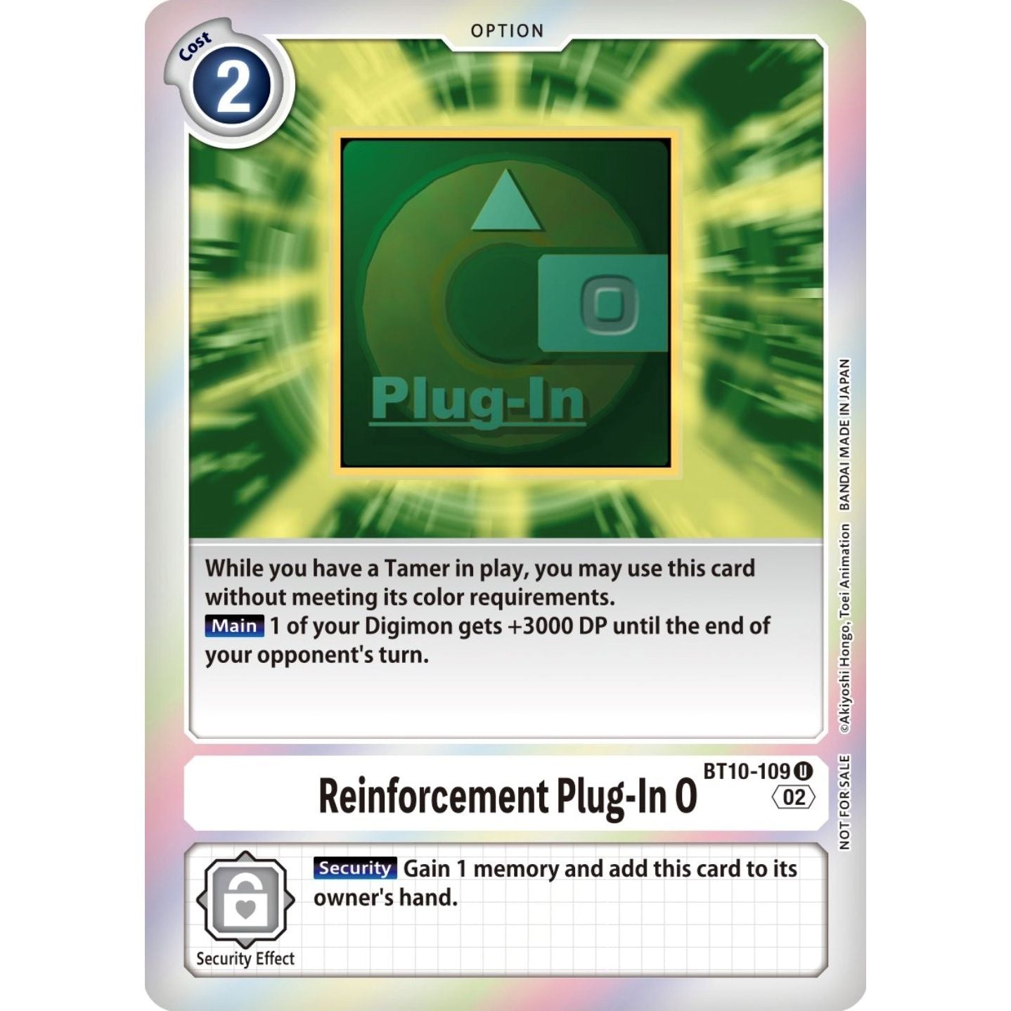Image for Reinforcement Plug-In 0 (Event Pack 4) (BT10-109 U) (BT10) - Digimon Card Game