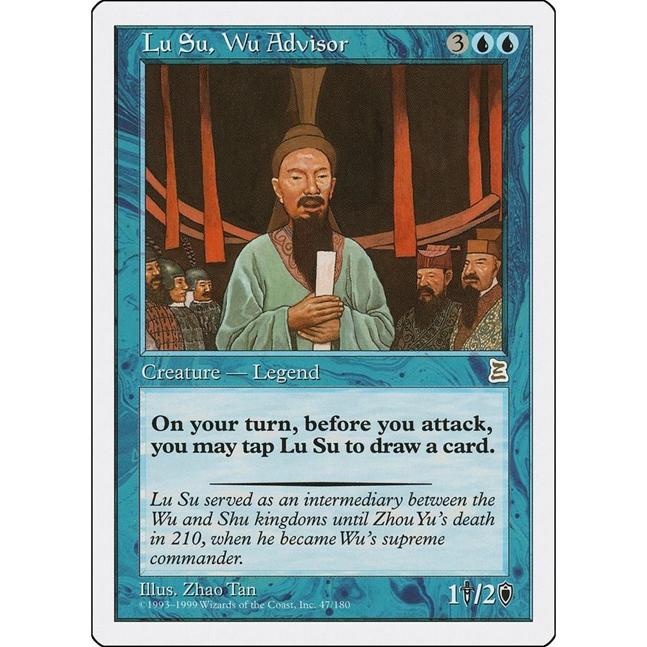 Image for Lu Su, Wu Advisor (47) (PTK) - Magic: The Gathering