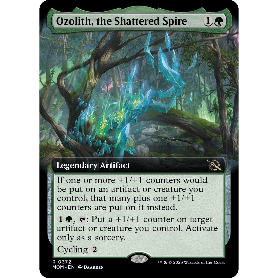 Image for Ozolith, the Shattered Spire (Extended Art) (372) (MOM) - Magic: The Gathering