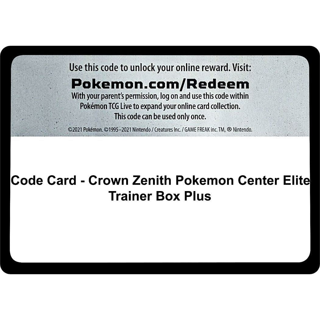 Image for Code Card - Crown Zenith Pokemon Center Elite Trainer Box Plus (CRZ) - Pokemon