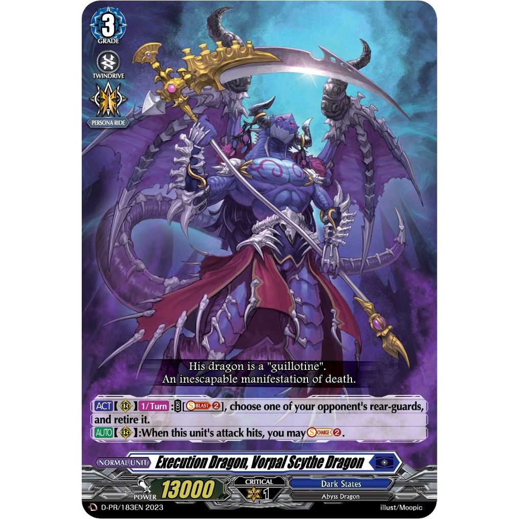 Image for Execution Dragon, Vorpal Scythe Dragon (183) (D-PR/183EN) (D-PR) - Cardfight Vanguard