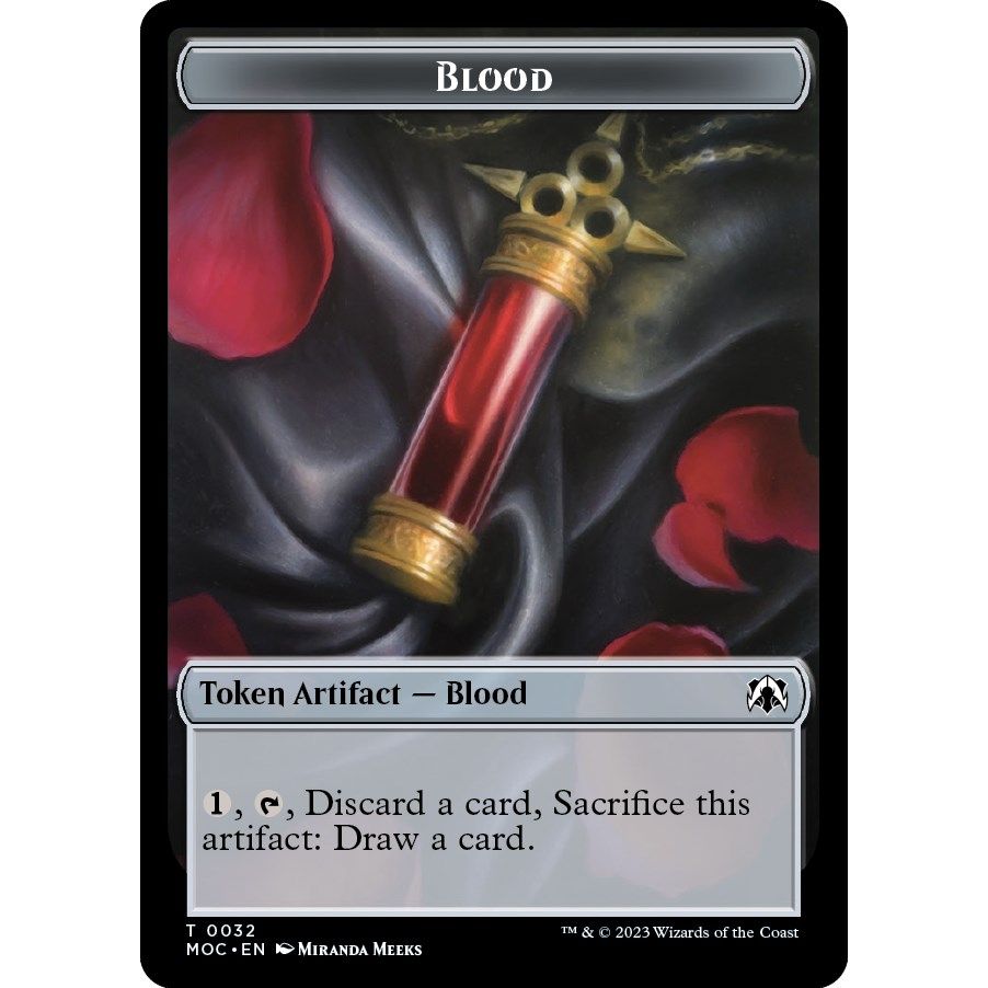 Image for Blood // Shapeshifter Double-sided Token (32 // 12) (MOC) - Magic: The Gathering