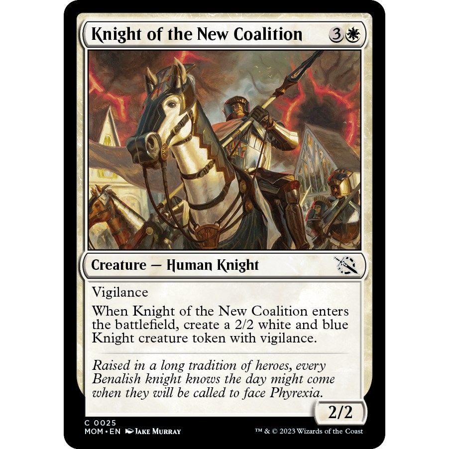 Image for Knight of the New Coalition (25) (MOM) - Magic: The Gathering