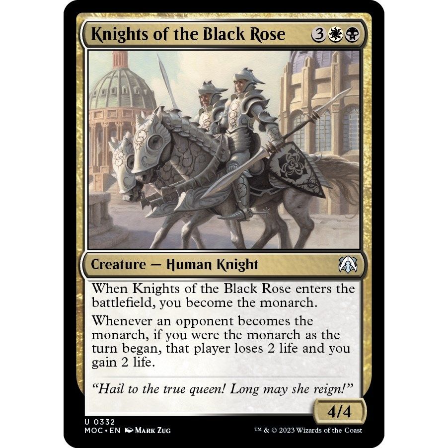 Image for Knights of the Black Rose (332) (MOC) - Magic: The Gathering