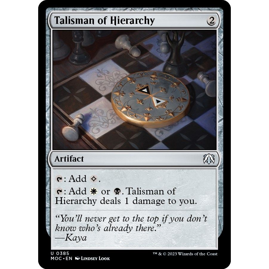 Image for Talisman of Hierarchy (385) (MOC) - Magic: The Gathering