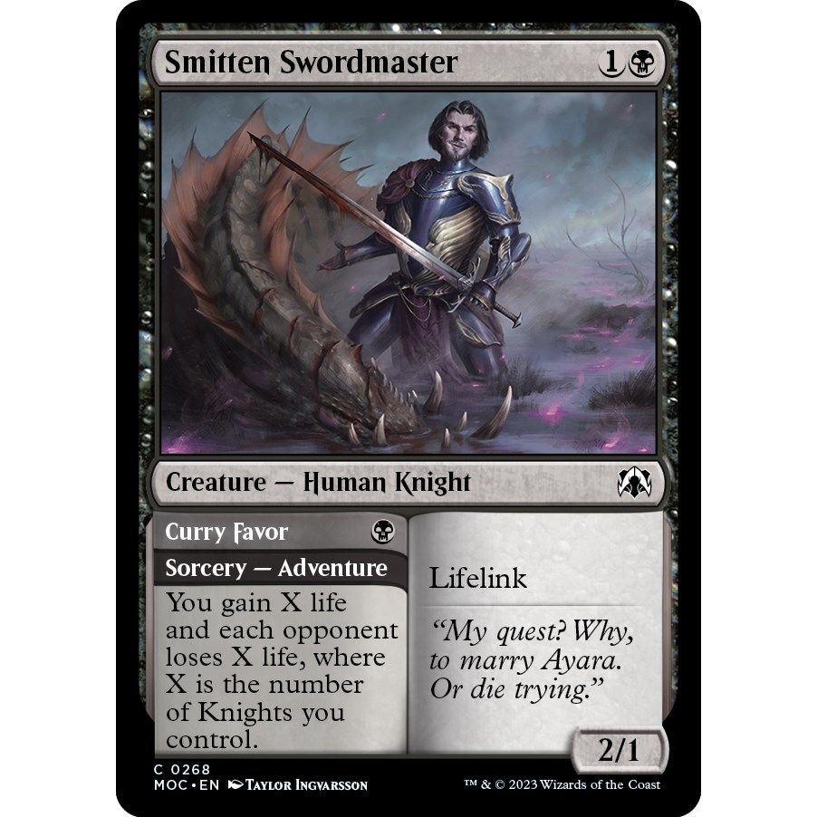 Image for Smitten Swordmaster (268) (MOC) - Magic: The Gathering