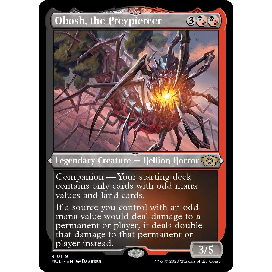 Image for Obosh, the Preypiercer (Foil Etched) (119) (MUL) - Magic: The Gathering