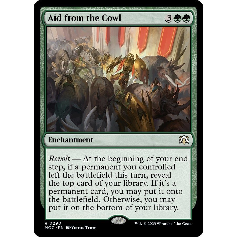 Image for Aid from the Cowl (290) (MOC) - Magic: The Gathering