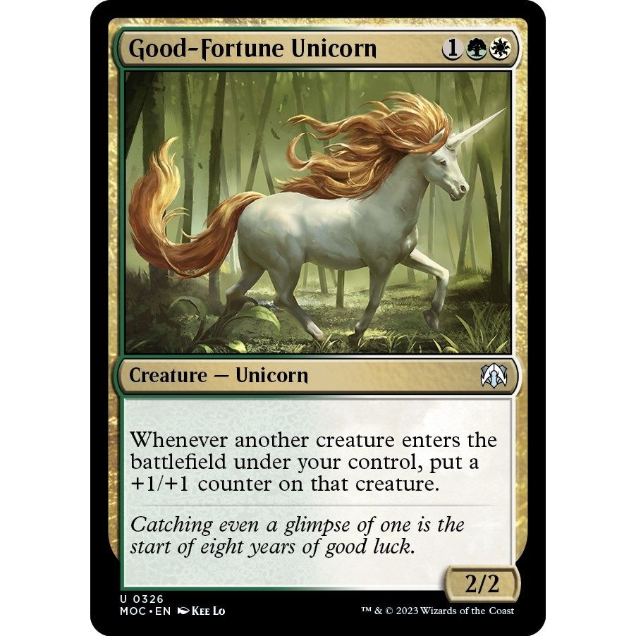 Image for Good-Fortune Unicorn (326) (MOC) - Magic: The Gathering