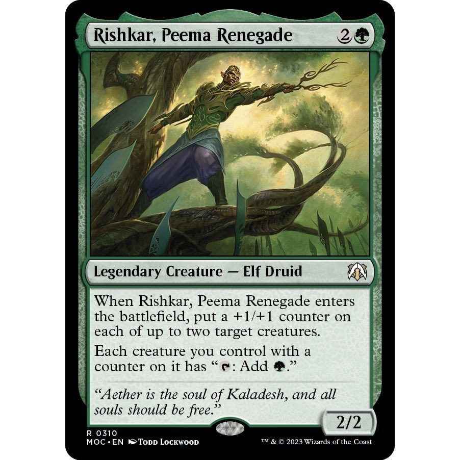 Image for Rishkar, Peema Renegade (310) (MOC) - Magic: The Gathering