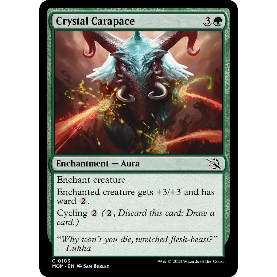 Image for Crystal Carapace (183) (MOM) - Magic: The Gathering