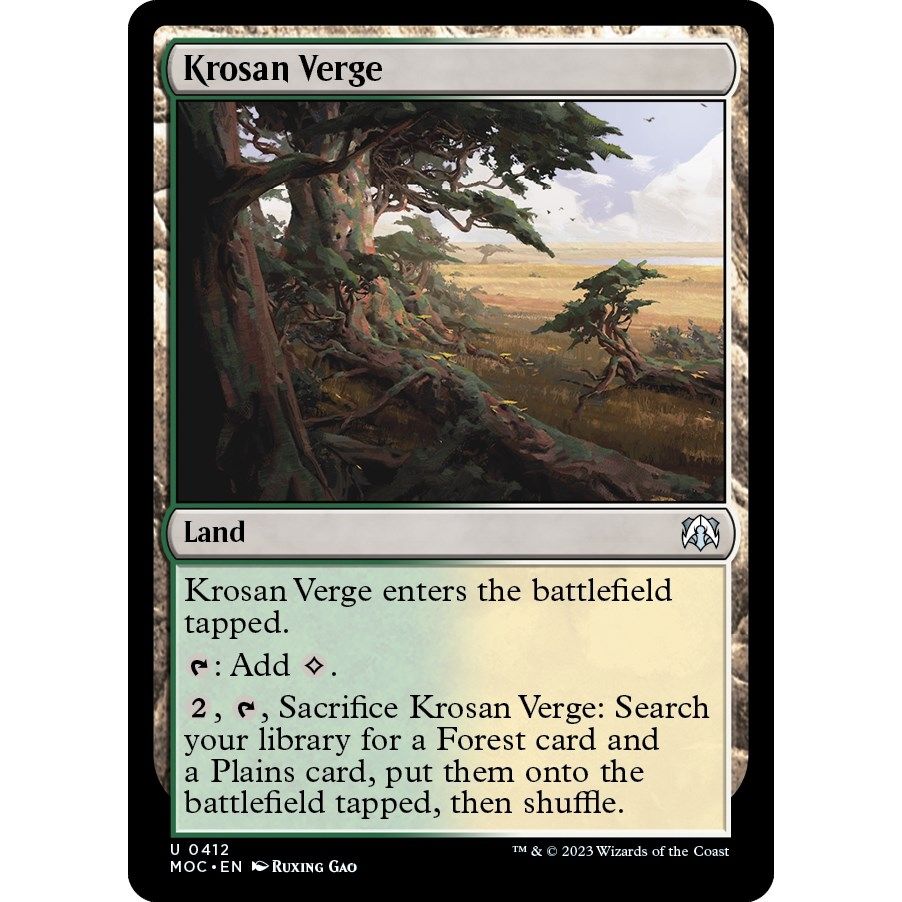 Image for Krosan Verge (412) (MOC) - Magic: The Gathering