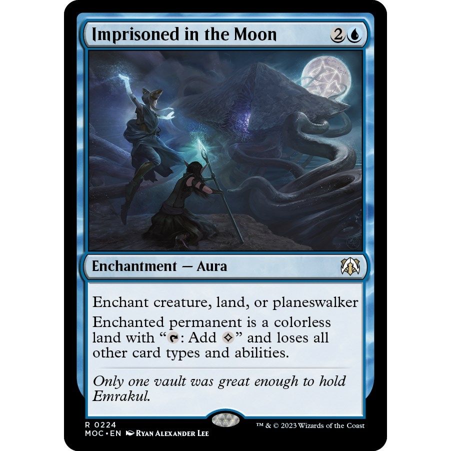 Image for Imprisoned in the Moon (224) (MOC) - Magic: The Gathering
