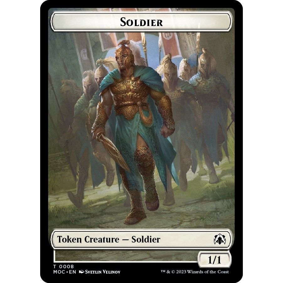 Image for Soldier // Insect Double-sided Token (8 // 31) (MOC) - Magic: The Gathering