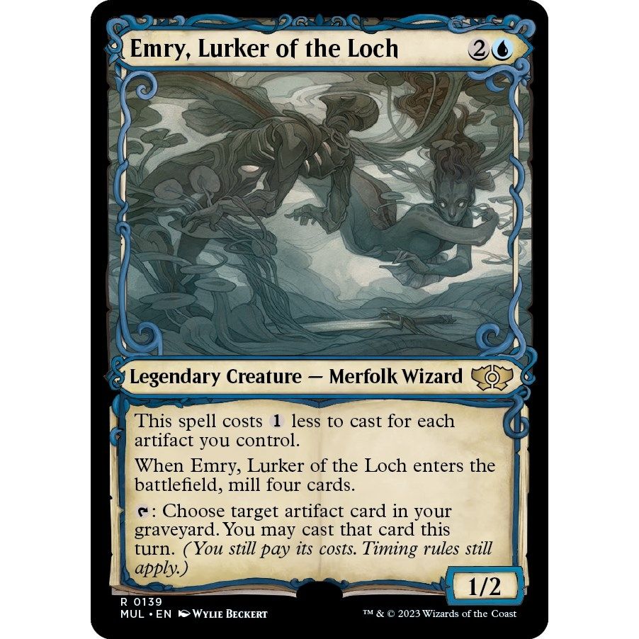 Image for Emry, Lurker of the Loch (Halo Foil) (139) (MUL) - Magic: The Gathering
