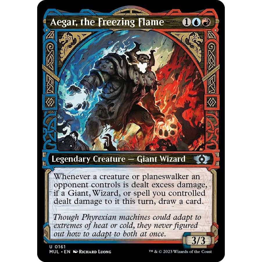 Image for Aegar, the Freezing Flame (Halo Foil) (161) (MUL) - Magic: The Gathering