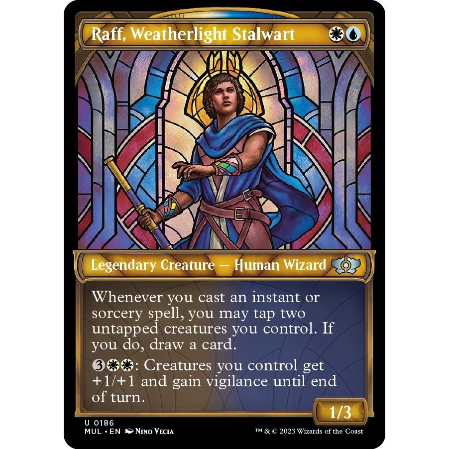 Image for Raff, Weatherlight Stalwart (Halo Foil) (186) (MUL) - Magic: The Gathering