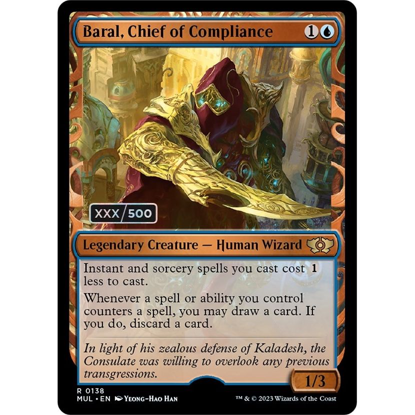 Image for Baral, Chief of Compliance (Serial Numbered) (138) (MUL) - Magic: The Gathering
