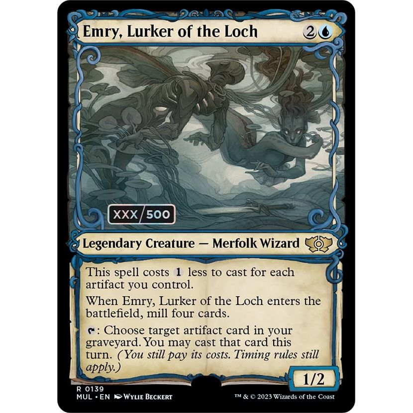 Image for Emry, Lurker of the Loch (Serial Numbered) (139) (MUL) - Magic: The Gathering