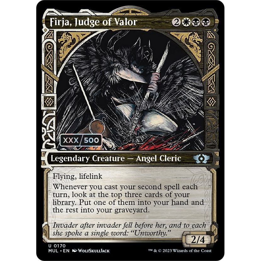 Image for Firja, Judge of Valor (Serial Numbered) (170) (MUL) - Magic: The Gathering