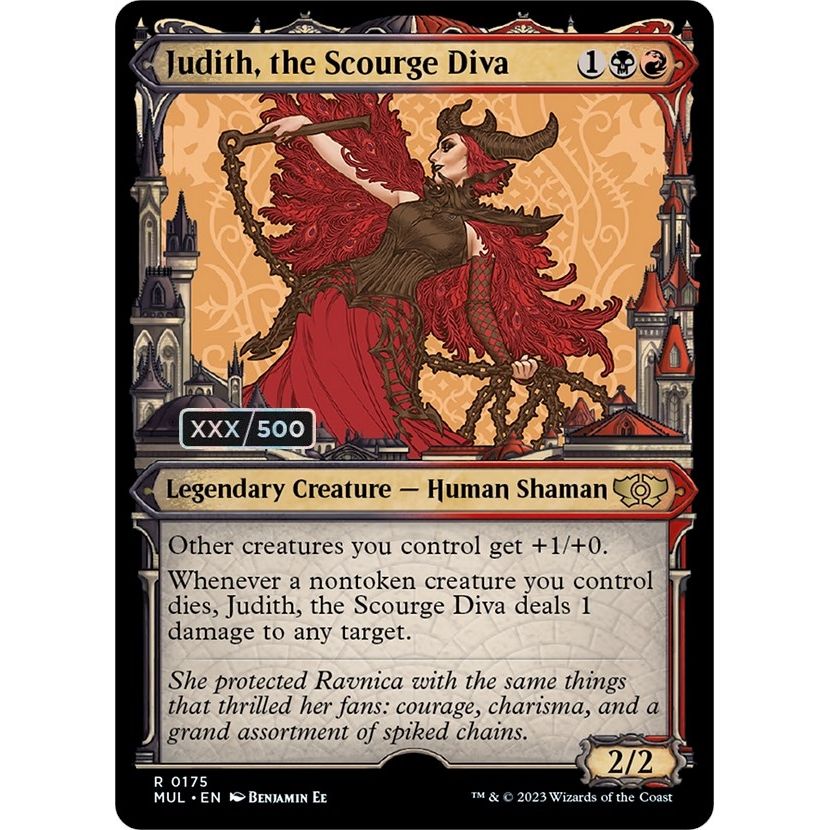 Image for Judith, the Scourge Diva (Serial Numbered) (175) (MUL) - Magic: The Gathering