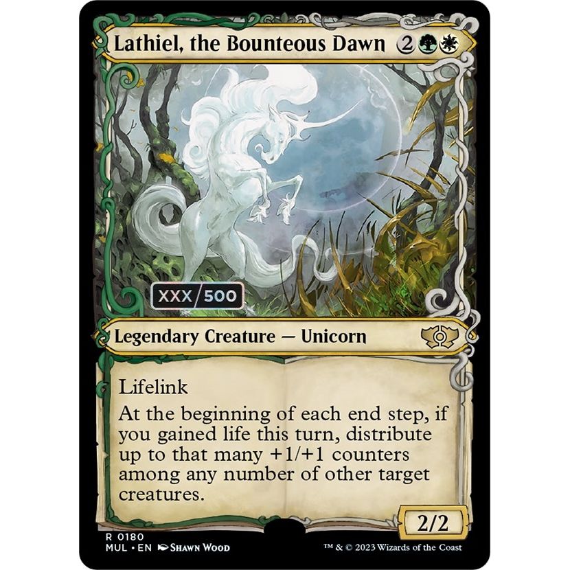 Image for Lathiel, the Bounteous Dawn (Serial Numbered) (180) (MUL) - Magic: The Gathering
