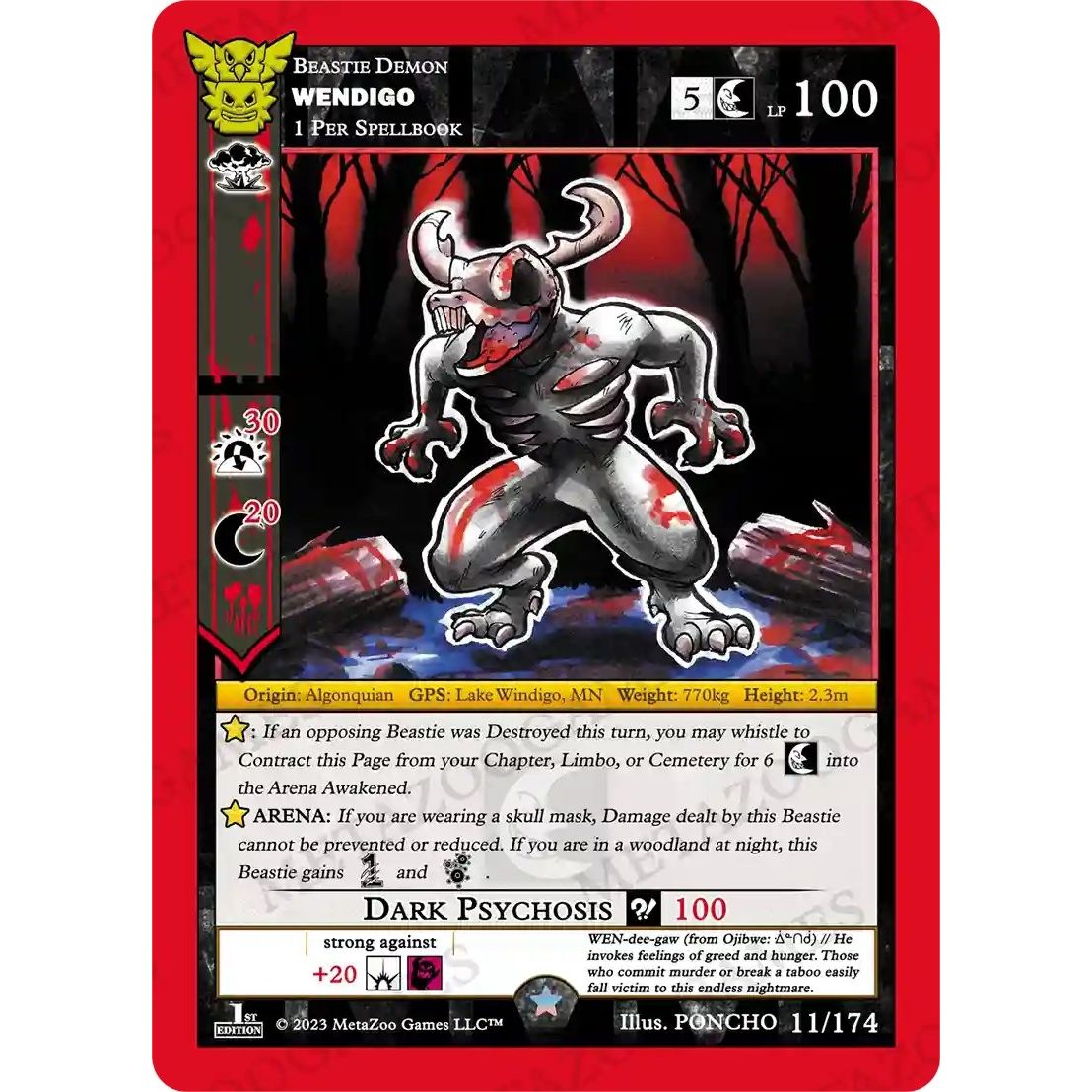 Image for Wendigo (11/174) (NATFE) - MetaZoo